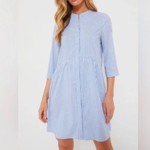 Tuckernuck Dresses & Skirts - Blue Stripe Royal Shirt Dress TUCKERNUCK